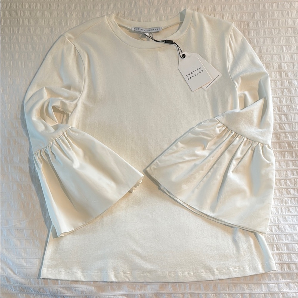 English Factory Bell Sleeve Blouse XS from Tuckernuck- NWT - Picture 2 of 3